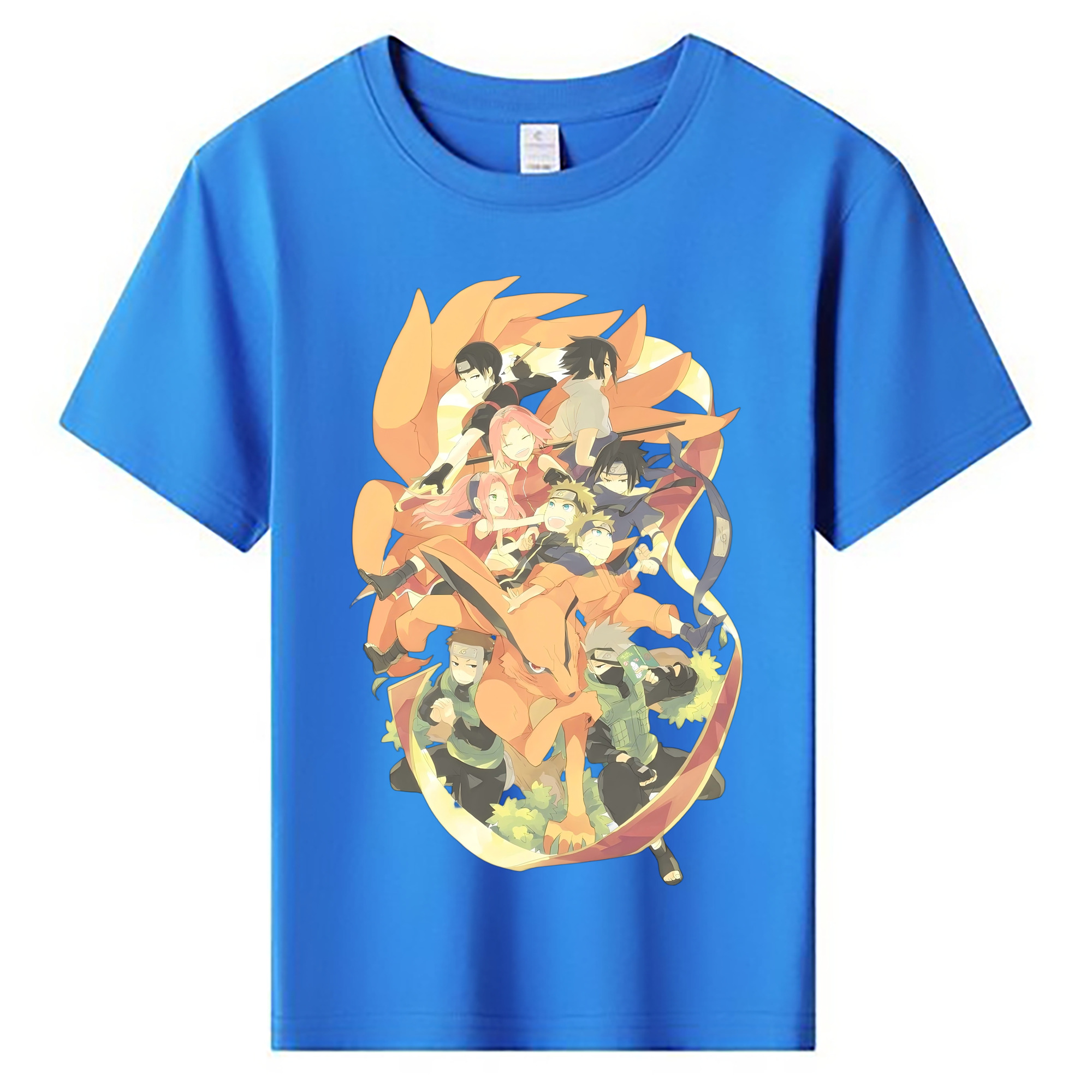 （画像用） NARUTO -ナルト- うずまき ナルト Uzumaki Naruto 綿100％キッズTシャツ（フロントプリント）